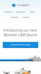 Mobile Screenshot of filament.com